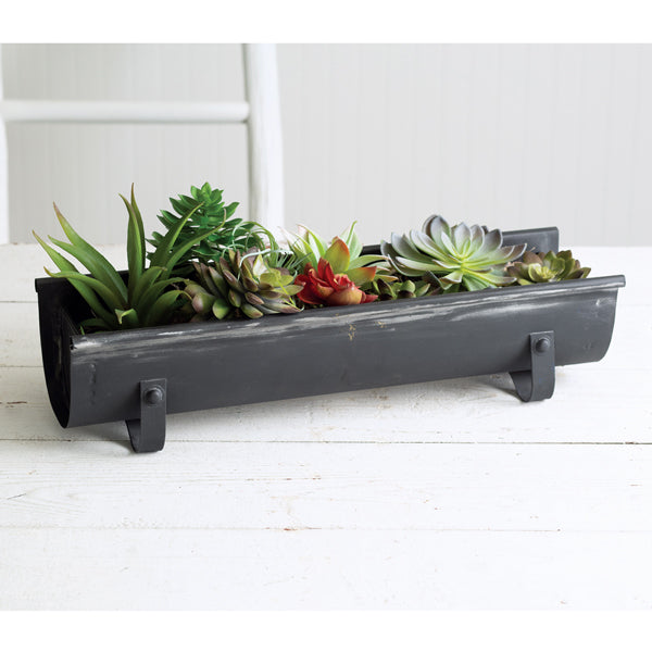 Chicken Feeder Planter - Black